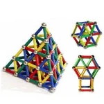 Joc creativ pentru copii, Magnastix 108 piese multicolore 3 Joc creativ pentru copii, Magnastix 108 piese multicolore