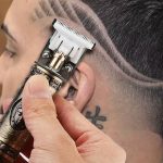 Aparat de tuns pentru par si barba Profesional cu acumulator, pentru contur, lama tip T 2 Aparat de tuns pentru par si barba Profesional cu acumulator, pentru contur, lama tip T