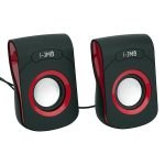 Boxe pentru PC, 2.0, Rosu/Negru, Conectare USB