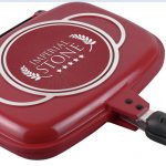 Tigaie DUBLA dreptunghiulara de 32 cm, tip GRILL, IMPERIAL STONE+ garnitura de rezerva