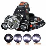 Lanterna frontala Led 3 x cu acumulatori