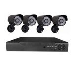 Sistem Semi Profi -DVR cu 4 camere de supraveghere pentru interior sau exterior