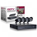 Sistem Semi Profi -DVR cu 4 camere de supraveghere pentru interior sau exterior