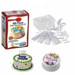 Kit decorativ cu 100 piese, pentru torturi si prajituri 1 Kit decorativ cu 100 piese, pentru torturi si prajituri