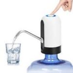Pompa electrica AKU pentru bidon, dozator dispenser apa de baut, Touch control uz casnic incarcare USB, Negru AK7002