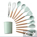 Set 12 ustensile de bucatarie, Antiaderente, Silicon, 2 Set 12 ustensile de bucatarie, Antiaderente, Silicon,