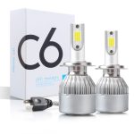 Set becuri auto LED C6 H7, 7600 lumeni, 36 w