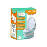 Olita multifuncionala, educationala stil toaleta, MON BEBE Olita multifunctionala imita caracteristicile unei toalete de adult iar designul ei il va incanta pe cel mic si va face tranzitia de la olita la vasul de toaleta foarte usoara. Caracteristici: - confectionata din plastic de calitate superioara; - design atractiv, ce imita forma unei toalete reale cu urmatoarele elemente: buton de tras apa care se misca; capacul toaleta care poate fi ridicat sau coborat; - olita este usor de intretinut si de curatat (contine un compartiment detasabil, care va fi spalat dupa fiecare utilizare); - stabila, conceputa dupa standarde stricte de siguranta; Varsta recomandata: 12 luni+ Dimensiunea produsului este: 44 x 30 x 36 cm.