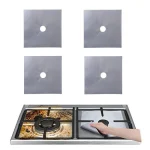 Set 4 folii de protectie aragaz, teflon, lavabile, reutilizabile, Negru 3 Set 4 folii de protectie aragaz, teflon, lavabile, reutilizabile, Negru