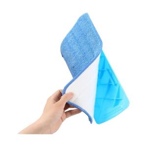 Rezerva mop Vanora Home Super Easy Spray, 40 x 14 cm, microfibra, albastru