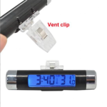 CEAS DIGITAL ILUMINAT CU TERMOMETRU PENTRU AUTOVEHICUL, PRINDERE IN GRILA