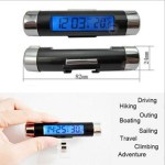 CEAS DIGITAL ILUMINAT CU TERMOMETRU PENTRU AUTOVEHICUL, PRINDERE IN GRILA