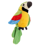 Jucarie de Plus Interactiva Papagal Vorbitor Verde 1 Jucarie de Plus Interactiva Papagal Vorbitor