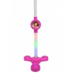 Microfon de jucarie pentru copii conectare la telefon cu sunete si lumini, roz 3 Microfon de jucarie pentru copii conectare la telefon cu sunete si lumini, roz