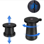 Scaun rotund portabil, retractabil, extensibil cu pliere telescopica pentru camping 5 Scaun rotund portabil, retractabil, extensibil cu pliere telescopica pentru camping
