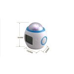 Ceas cu alarmă digitală LED cu proiector de stele, cronometru calendar muzical