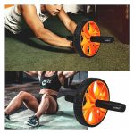 Roata antrenament fitness Pufo din otel cu manere confortabile 2 Roata antrenament fitness Pufo din otel cu manere confortabile