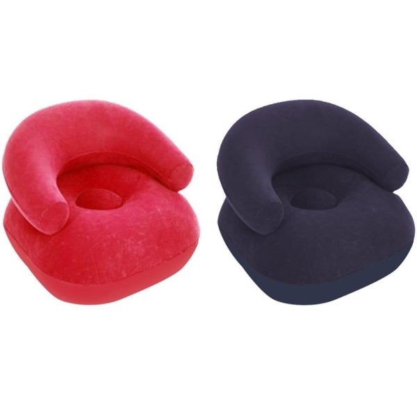 Scaun gonflabil portabil cu aer - pat pentru camping în aer liber, plajă Scaun gonflabil portabil cu aer - pat pentru camping în aer liber, plajă