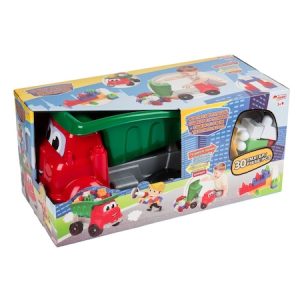 Set 30 caramizi de construit si camion, DecorCasa