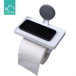 Suport hartie igienica cu suport telefon