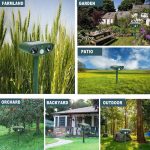 Aparat Solar Cu Ultrasunete Dreptunghiular pentru Animale - Solar Animal Repeller