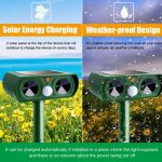 Aparat Solar Cu Ultrasunete Dreptunghiular pentru Animale - Solar Animal Repeller