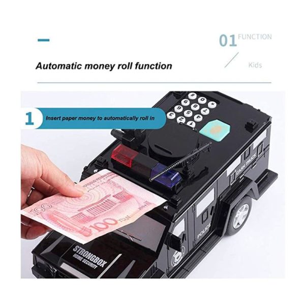 Masinuta tip pusculita electronica cu cifru si amprenta Masinuta tip pusculita electronica cu cifru si amprenta