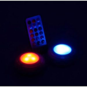 Set 2 becuri LED cu baterii si telecomanda
