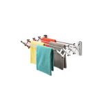 Uscator retractabil din aluminiu cu prindere in perete, 60x70 cm