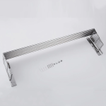 Uscator retractabil din aluminiu cu prindere in perete, 60x70 cm