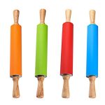 Sucitor rotativ din silicon cu manere de lemn 5 Sucitor rotativ din silicon cu manere de lemn