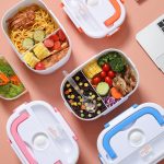 Caserola electrica pentru incalzire mancare, Lunchbox 2 Caserola electrica pentru incalzire mancare, Lunchbox