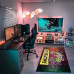 Covor Joc Copii, Verde/Maro/Galben, Controller, Antiderapant 80x150 cm