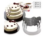 Set 3 inele pentru tort multietajat Hello Kitty