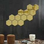 Set 10 oglinzi design hexagon oglinzi decorative