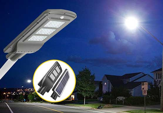 Lampa Solara stradala Pro 120W, senzor de miscare, panou solar incorporat si Telecomanda