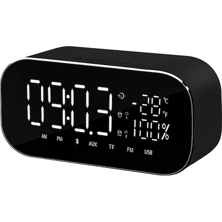 Ceas cu radio Akai ABTS-S2BK, Alarma, USB