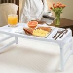 Masuta pliabila din plastic alba ,47x27 cm