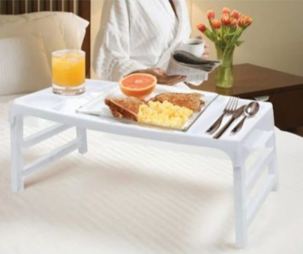 Masuta pliabila din plastic alba ,47x27 cm