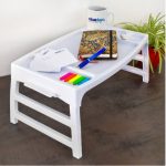 Masuta pliabila din plastic alba ,47x27 cm