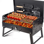 Gratar Portabil, Pliabil, tip Diplomat, Accesorii Gratar Incluse.