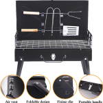 Gratar Portabil, Pliabil, tip Diplomat, Accesorii Gratar Incluse.