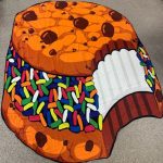 Prosop rotund de plajă prajitura