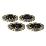 Set 4 lampi solare LED cu incarcare solara cu aspect de piatra