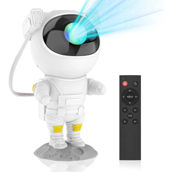 Astronaut proiector laser si Led cu proiectie stele,RGB, telecomanda