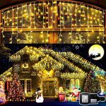 Instalatie pentru exterior LED tip franjuri 12m, culoare alba 5 Instalatie pentru exterior LED tip franjuri 12m, culoare alba