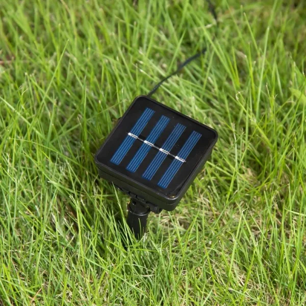 acadele1 Decoratiune luminoasa, 5 acadele, incarcare solara, 40 cm