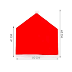 Set special de Craciun de 6 huse pentru scaune + 6 huse decorative pentru tacamuri