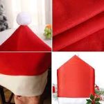 Set special de Craciun de 6 huse pentru scaune + 6 huse decorative pentru tacamuri