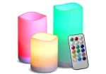 Set 3 lumanari cu LED si telecomanda